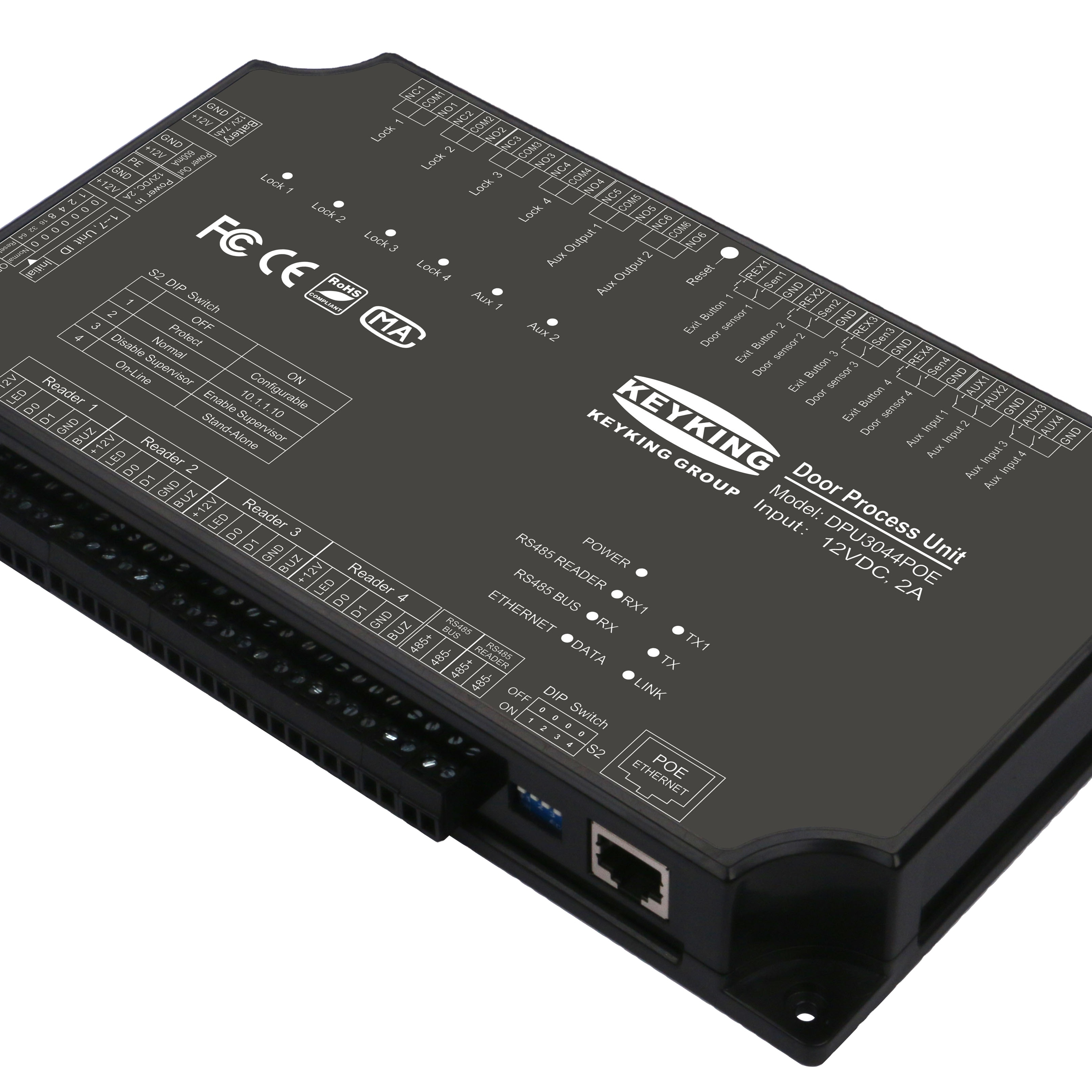 Power Over Ethernet - Keyking Door Process Unit 3024POE Access