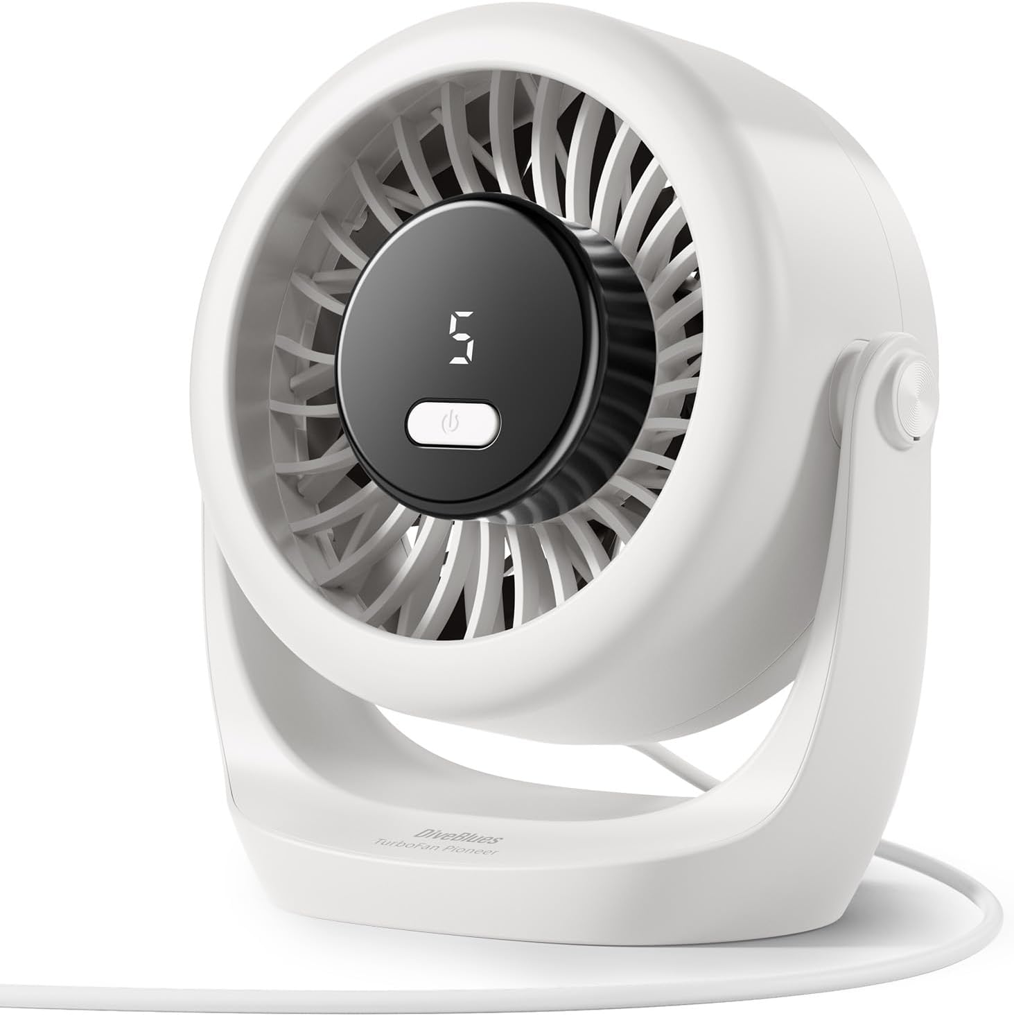 The Office Tech - USB Desk Turbo Fan, Ultra-Quiet Mini