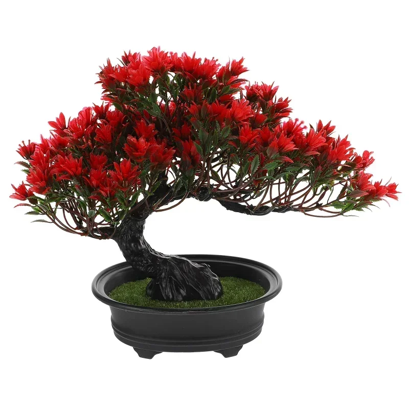 Office High Tech - 2026-High-quality Artificial Red Half-Moon Rose Grass