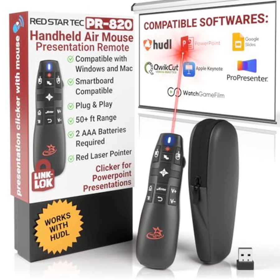 Presentation Remote Laser - PR-820 Presentation Clicker for Mac Smartboard