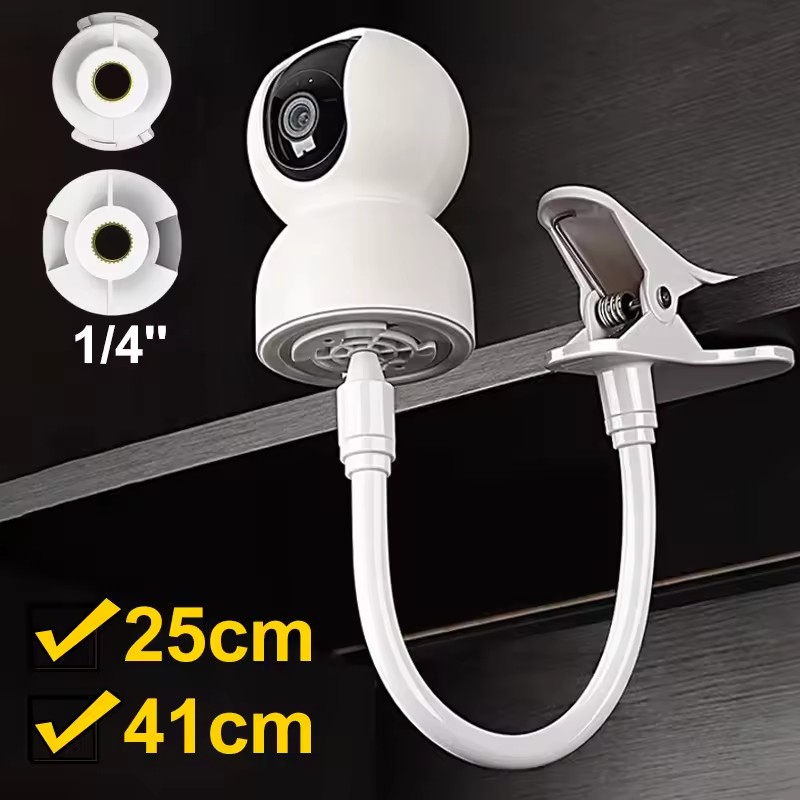 25cm/41cm Flexible Baby Monito - مراجعة Webcam Stand Clip وسعره
