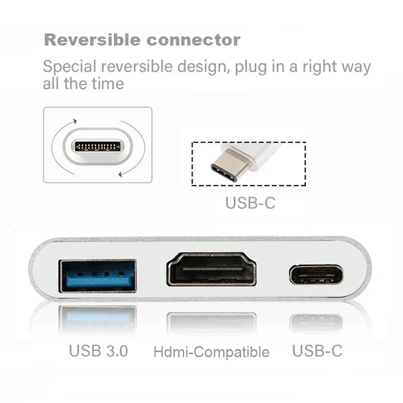 3 IN 1 USB PD HDMI Docking Sta - مراجعة Docking Station Usb C وسعره
