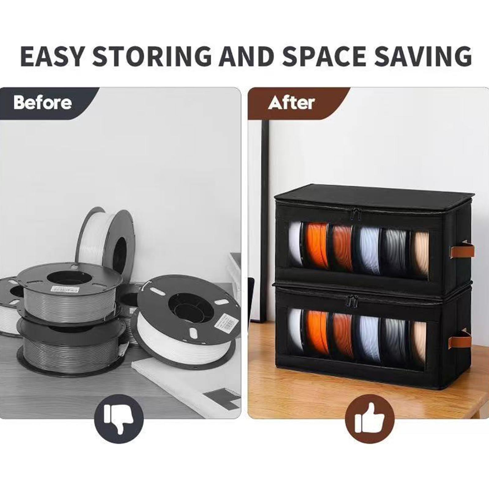 1-10X 3D Printer Filament Stor - مراجعة Office Tech Accessories وسعره