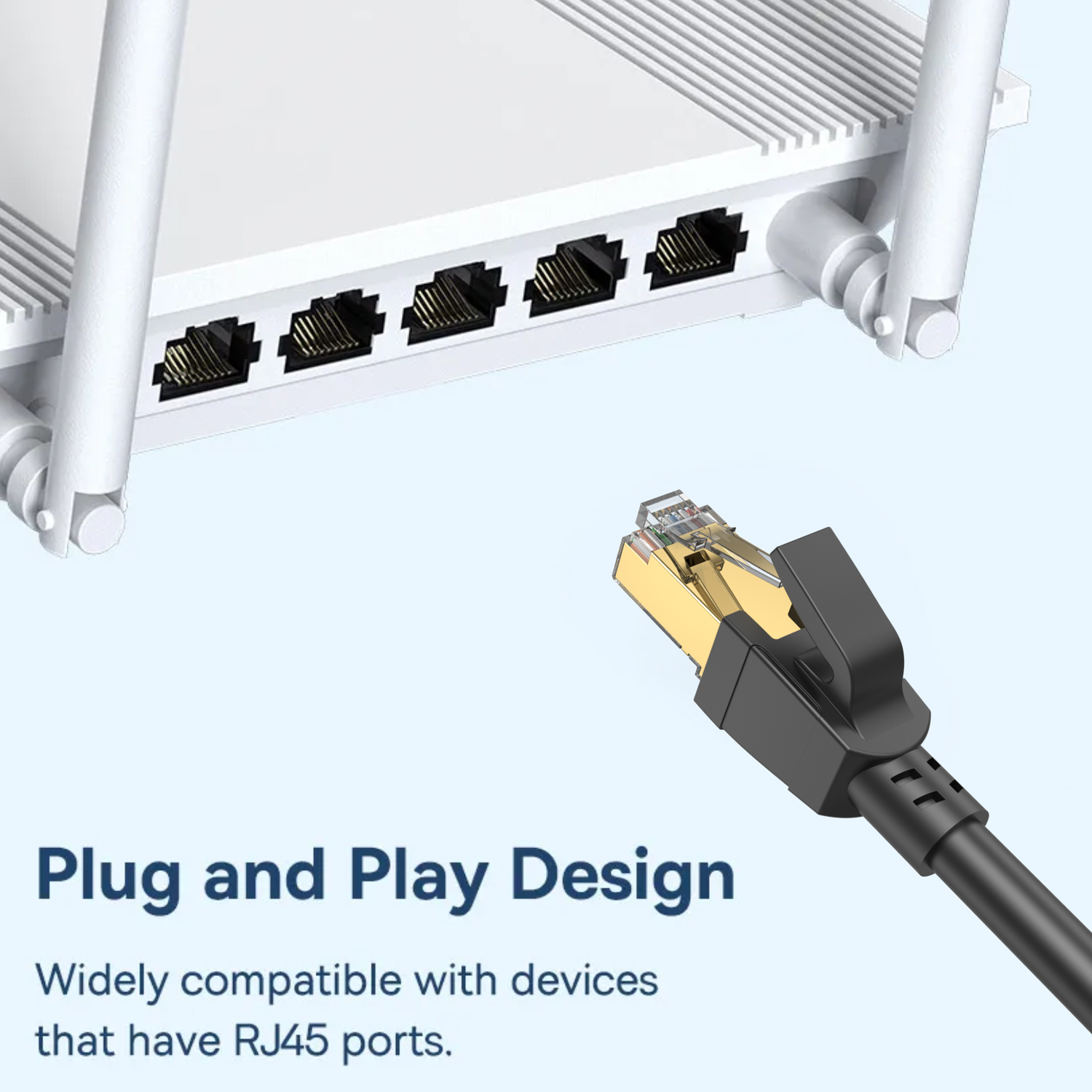 Cat8 Ethernet Cable 2000Mhz CA - مراجعة Power Over Ethernet وسعره