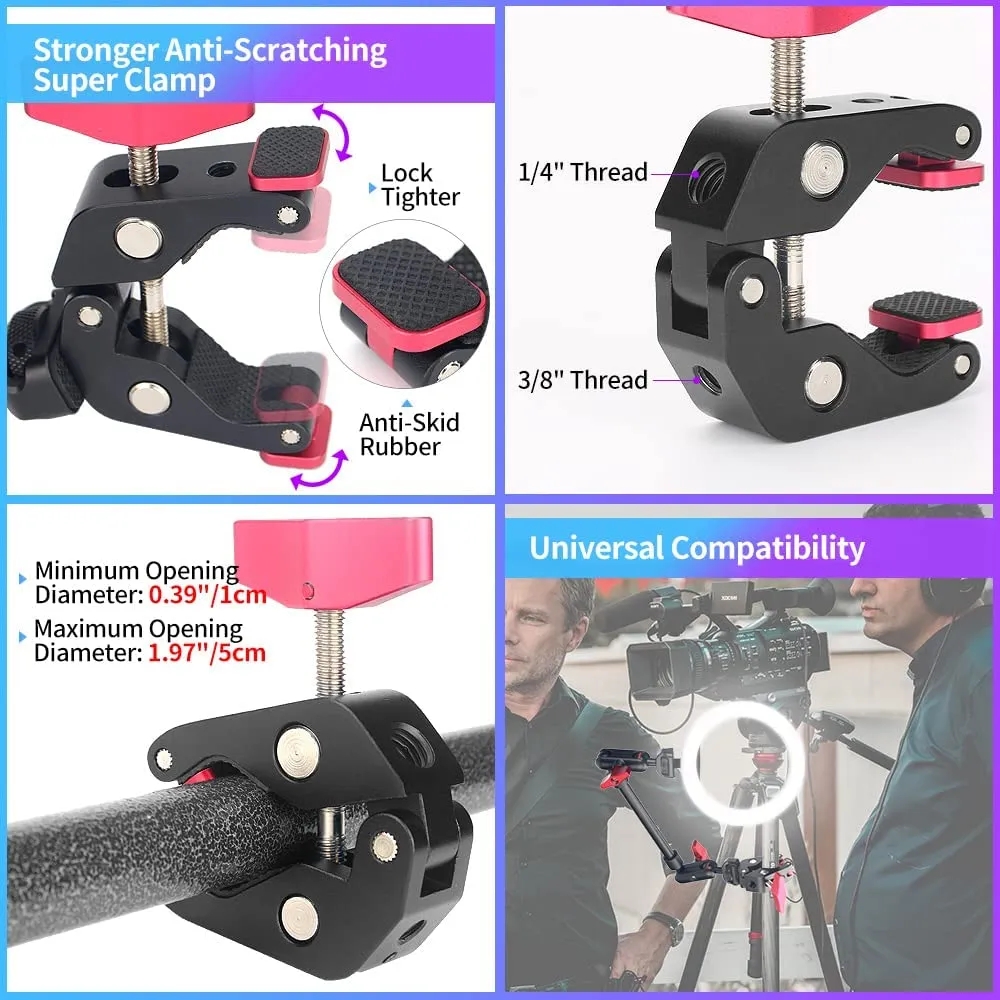 Camera Magic Arm with Super Cl - مراجعة Webcam Stand Clip وسعره