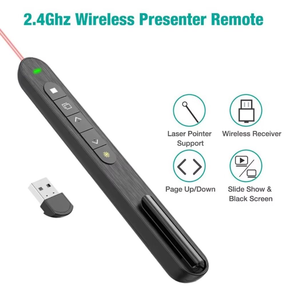 2.4GHz Wireless Presentation C - مراجعة Presentation Remote Laser وسعره