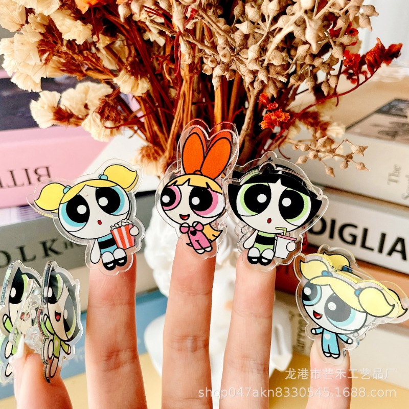 6PCS Kawaii The Powerpuffs Gir - مراجعة Office Tech Accessories وسعره