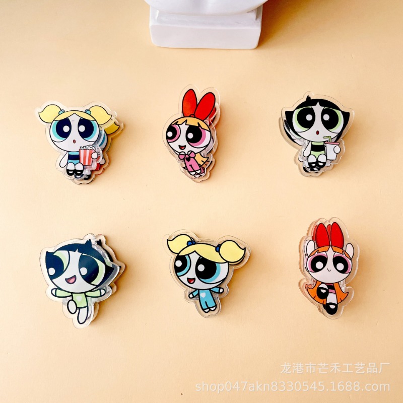 6PCS Kawaii The Powerpuffs Gir - مراجعة Office Tech Accessories وسعره