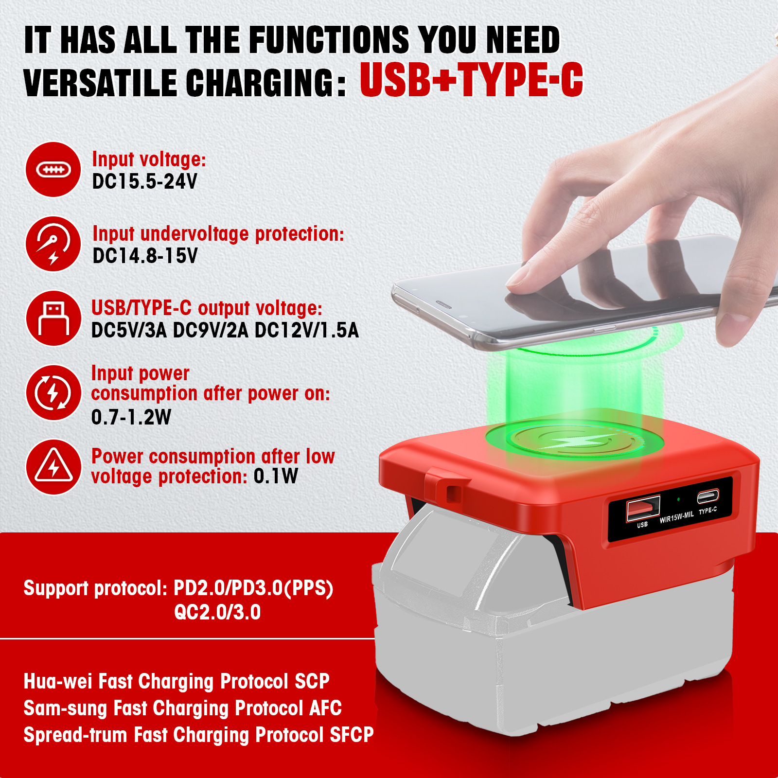 Emergency Charging for Power O - مراجعة Docking Station Usb C وسعره