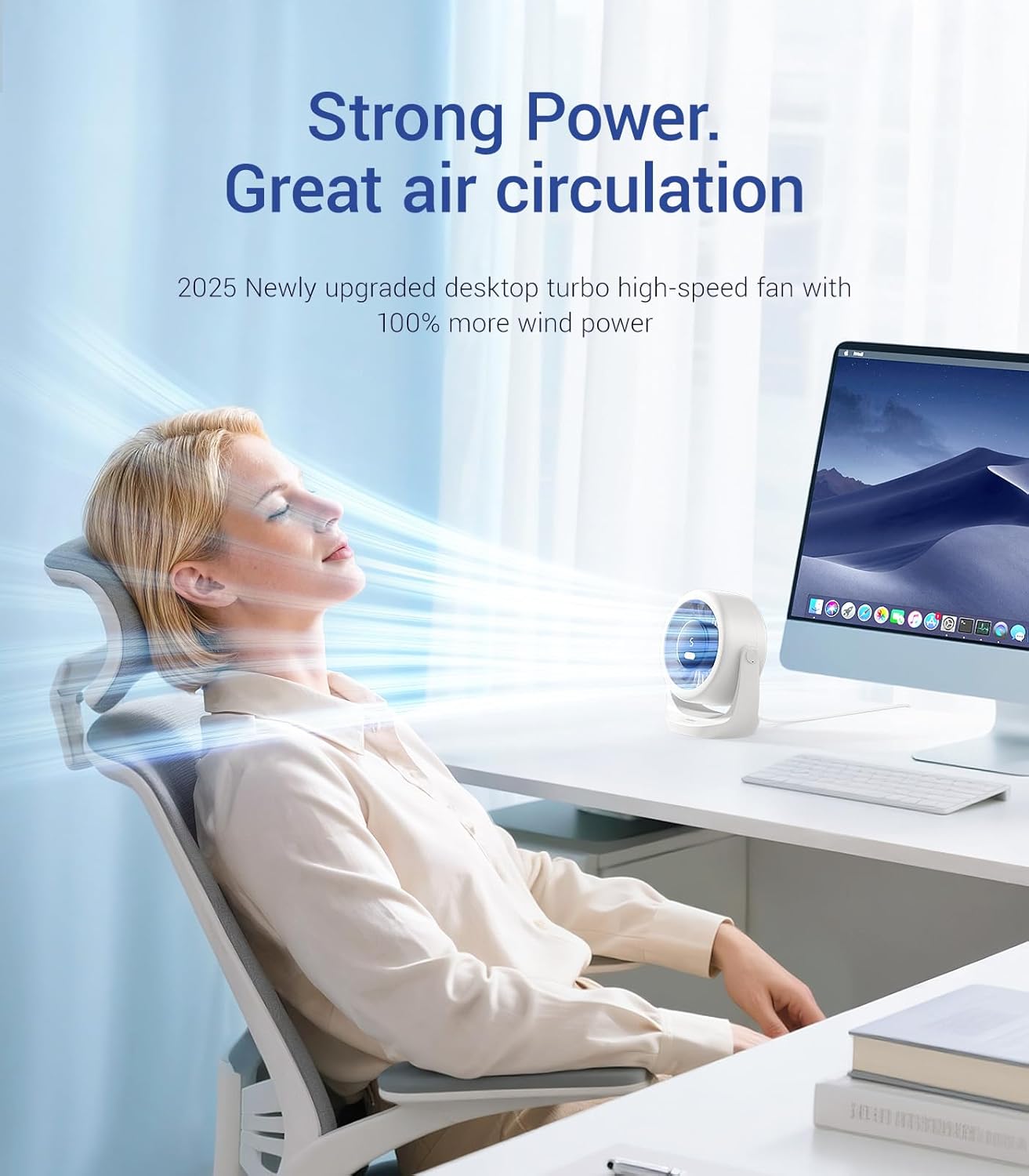 USB Desk Turbo Fan, Ultra-Quie - مراجعة The Office Tech وسعره