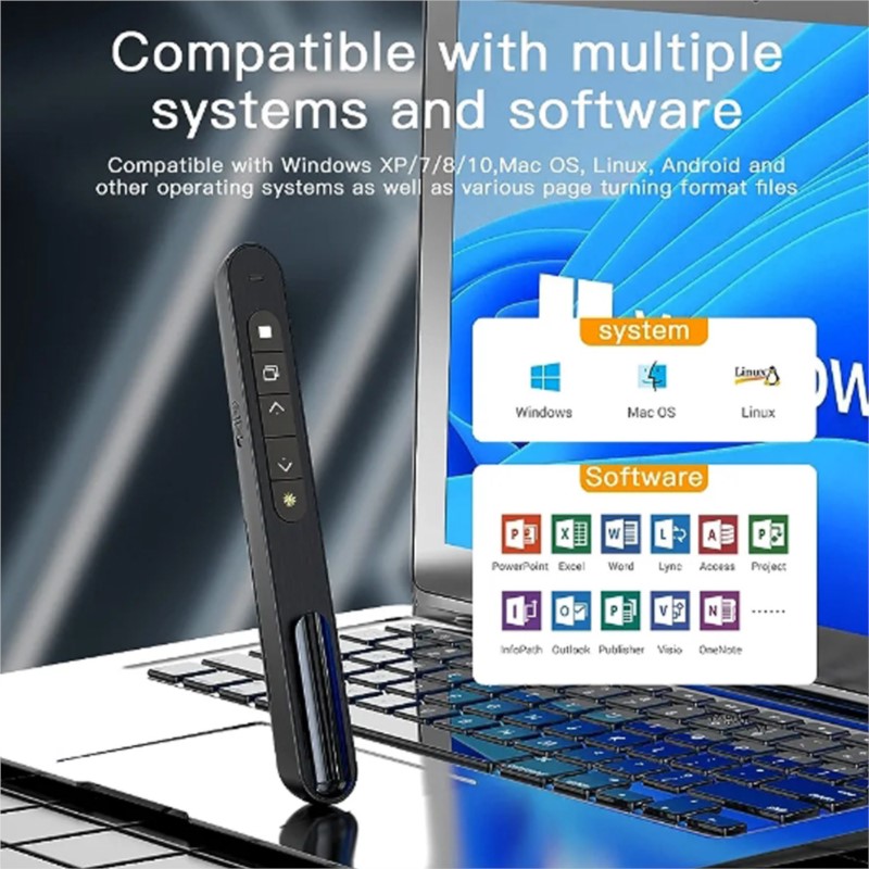 Wireless Presenter Pointer Fli - مراجعة Presentation Remote Laser وسعره