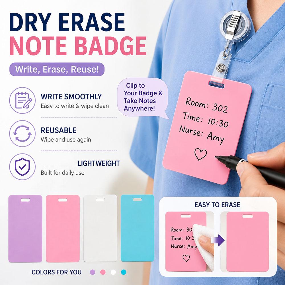 Portable Dry Erase Note Badge  - مراجعة Office Tech Accessories وسعره
