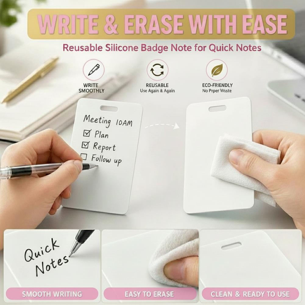 Portable Dry Erase Note Badge  - مراجعة Office Tech Accessories وسعره