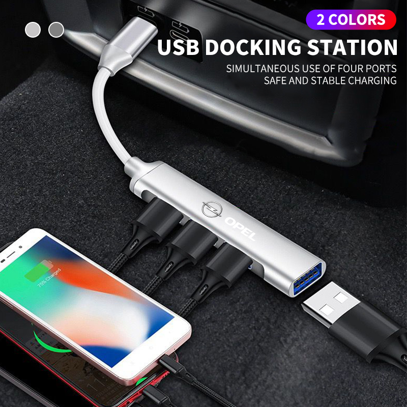 Car USB Hub Splitter Docking S - مراجعة Docking Station Usb C وسعره