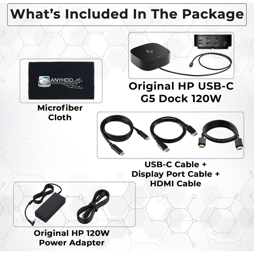 Docking Station with 120W Char - مراجعة Docking Station Usb C وسعره