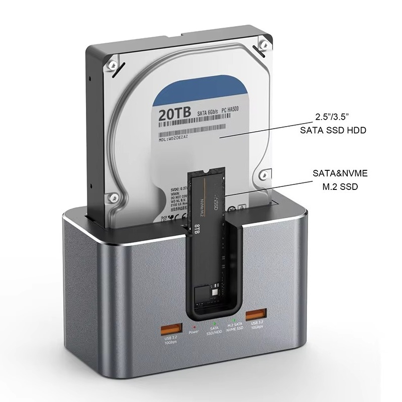 EE1 Custom All in One Dual Bay - مراجعة Docking Station Usb C وسعره