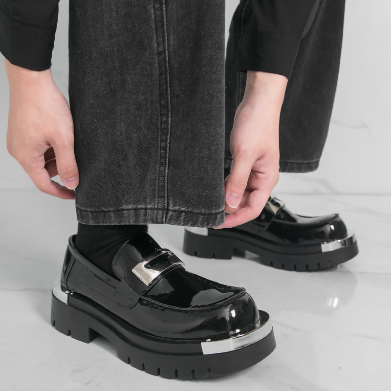 Men's thick soled leather shoe - مراجعة Office High Tech وسعره