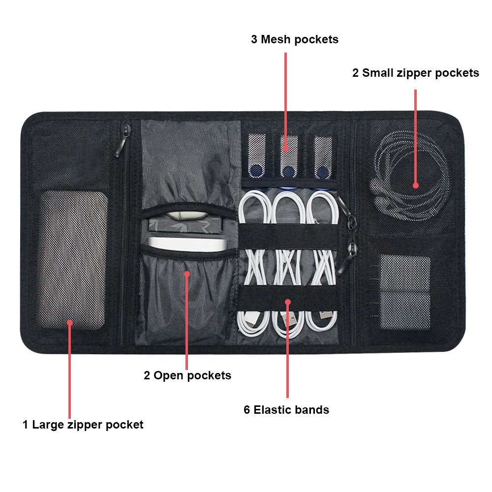 Portable Foldable Travel Cable - مراجعة Office Tech Accessories وسعره