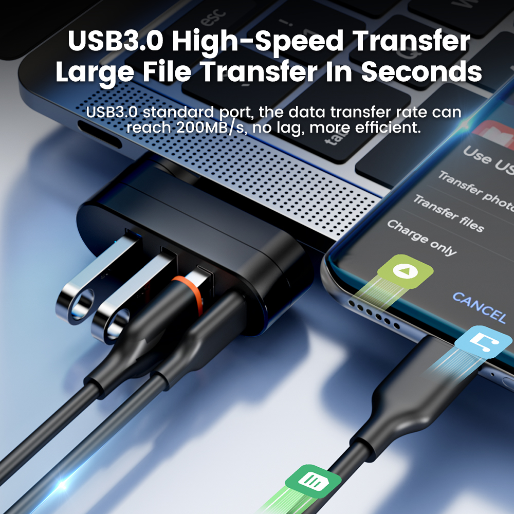 USB 3.0 Power Adapter 180° Rot - مراجعة Docking Station Usb C وسعره