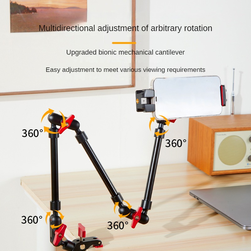 New Camera Magic Arm with Supe - مراجعة Webcam Stand Clip وسعره
