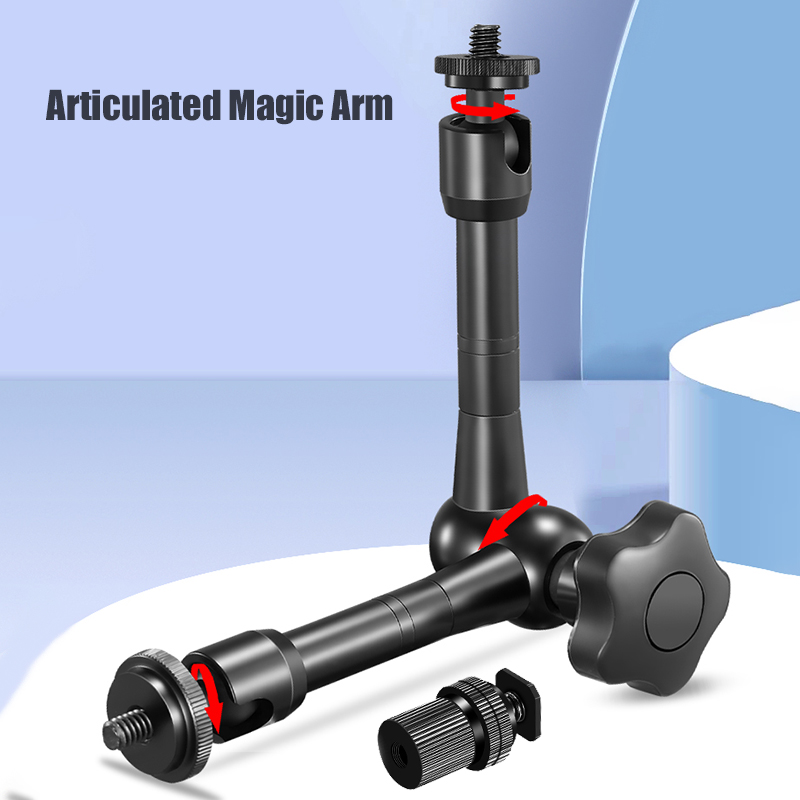 BFOLLOW Magic Arm 7 inch 11 in - مراجعة Webcam Stand Clip وسعره