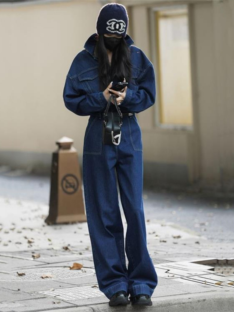 Street Denim Jeans Jumpsuit fo - مراجعة Office High Tech وسعره