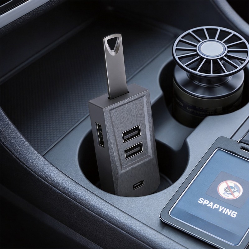 Glovebox Type-C Port USB Hub D - مراجعة Docking Station Usb C وسعره