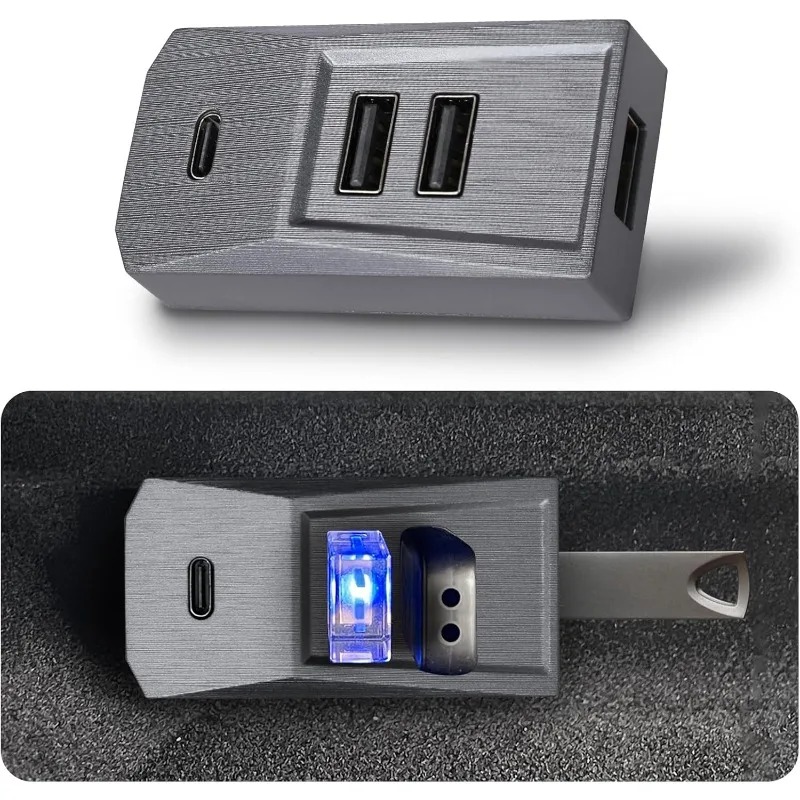 Glovebox Type-C Port USB Hub D - مراجعة Docking Station Usb C وسعره
